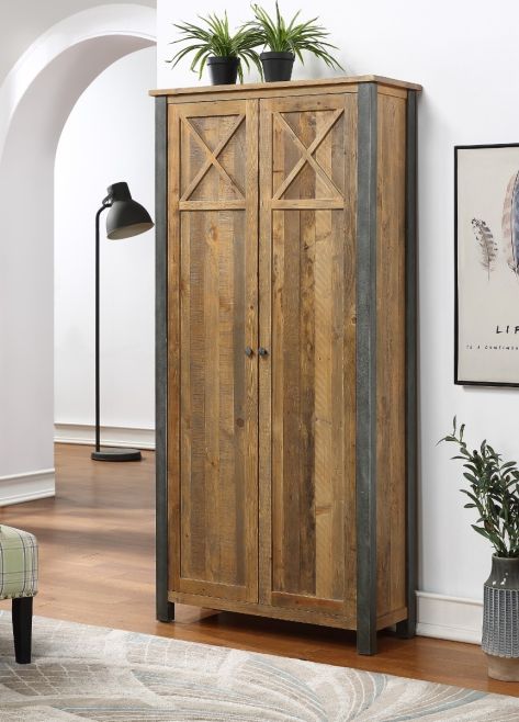 Urban Elegance Reclaimed Living Room Storage Cabinet by Baumhaus | Style Our Home
