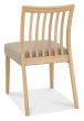 Bergen Oak 4-6 Seater Table & 4 Low Slat Back Chairs in Grey Bonded Leather by Bentley Designs | Style Our Home