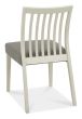 Bergen Grey Washed Oak 2-4 Seater Table & 2 Low Slat Back Chairs in Titanium Fabric by Bentley Designs | Style Our Home