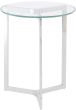 Linton Stainless Steel And Glass End Table - Style Our Home