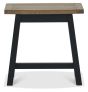 Camden Weathered Oak & Peppercorn Side Table by Bentley Designs | Style Our Home