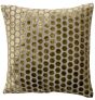 Small Hex Cut Velvet Olive Green by Malini | Style Our Home