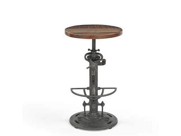 Adjustable Reclaimed Wood & Metal Bar Stool by Quirky Barn | Style Our Home