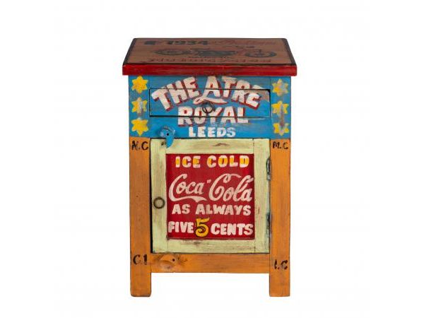 Carnival Hand Painted Vintage Cabinet