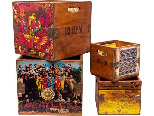 Set of 4 Record Boxes by Quirky Barn | Style Our Home