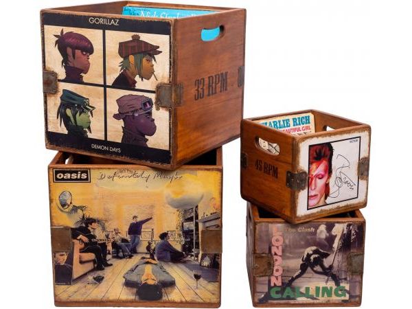 Set of 4 Record Boxes by Quirky Barn | Style Our Home