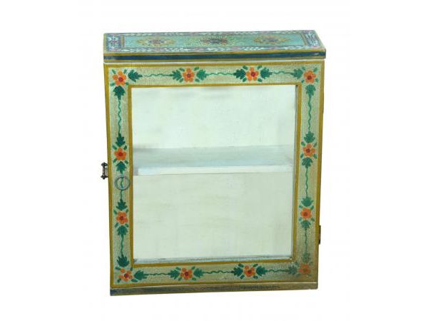 Florence Meadows Hand Painted 1 Door Cabinet