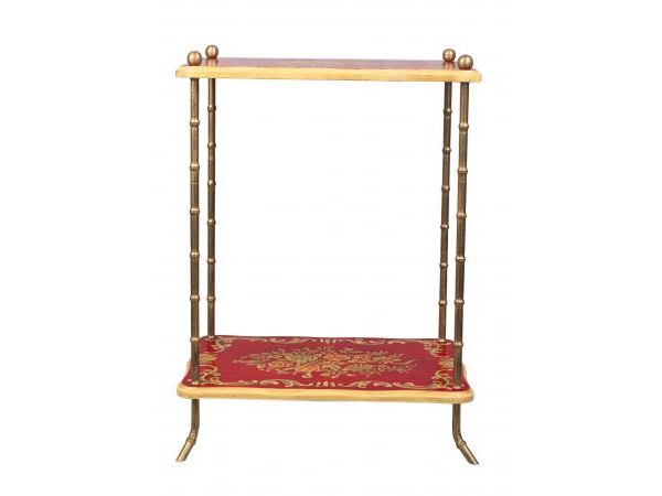 Red Floral Design 2 Tier Table by Quirky Barn | Style Our Home
