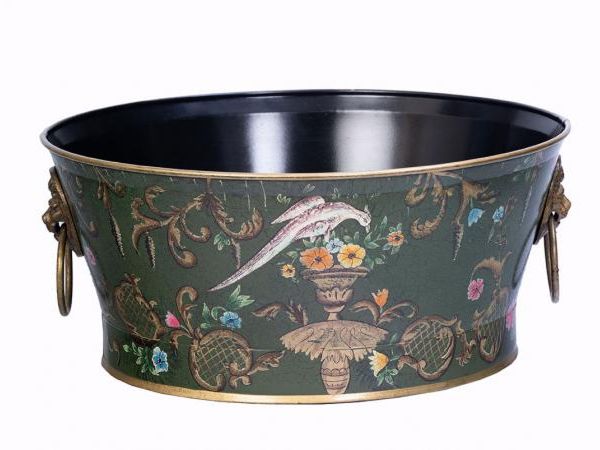 Green Fountain Design Round Bowl with Handles by Quirky Barn | Style Our Home