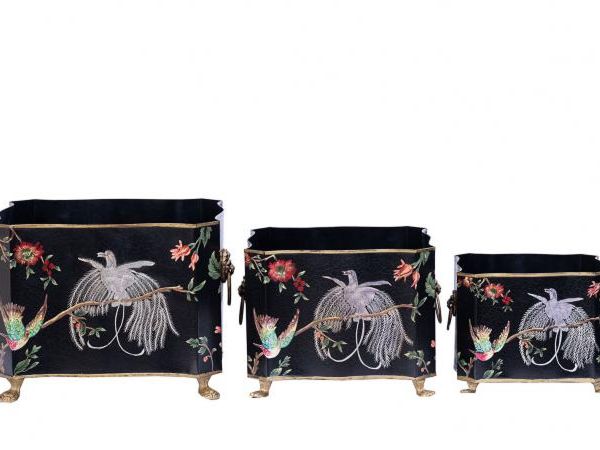 Black Lyre Bird Design Nest of 3 Boxes by Quirky Barn | Style Our Home