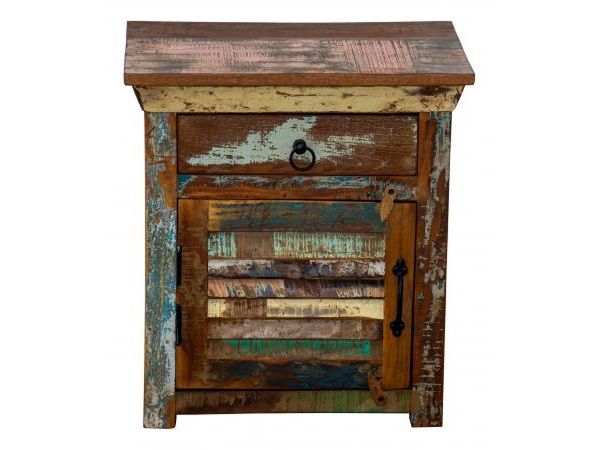 Marine Reclaimed Bedside Cabinet with 1 Drawer