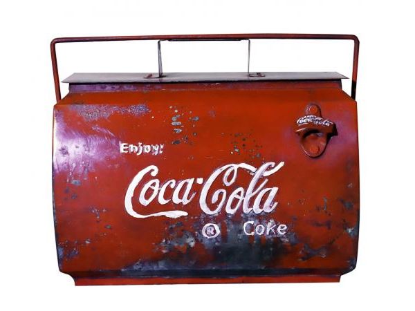 Vintage Coca-Cola Cooler Box with Handle by Quirky Barn | Style Our Home