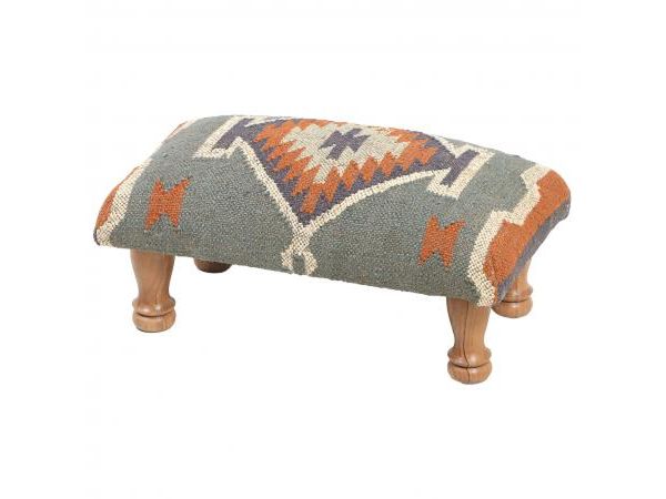 Rectangle Footstool - Blue by Quirky Barn | Style Our Home