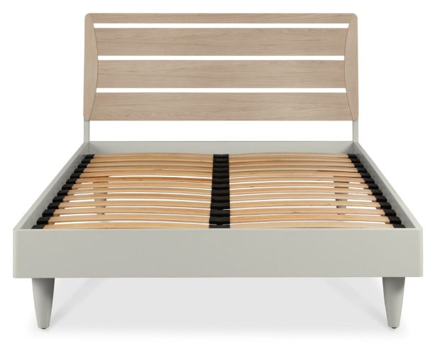 Larsen Scandi Oak & Soft Grey Slatted Bedstead King 150cmby Bentley Designs | Style Our Home