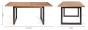 Indus Rustic Oak 6-8 Seater Table & 6 Cezanne Dark Grey Faux Leather Chairs - Black Legs by Bentley Designs | Style Our Home