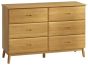 Malmo Oak 6 Drawer Wide Chest  -  Style Our Home