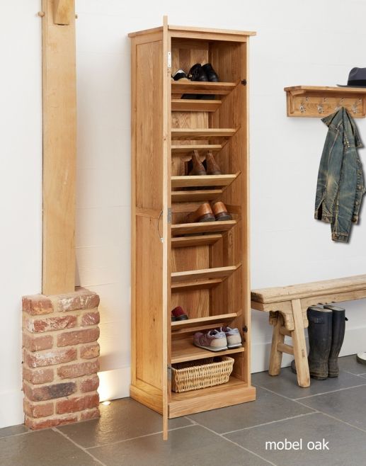 Baumhaus Mobel Oak Tall Shoe Cupboard - Style Our Home