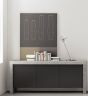 Kobe Concrete & Black 3 Door Sideboard - Style Our Home