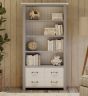 Greystone - Large Open Bookcase with Drawers by Baumhaus | Style Our Home