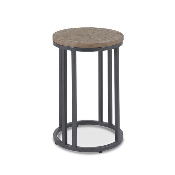 Chevron Weathered Ash Side Table by Bentley Designs | Style Our Home