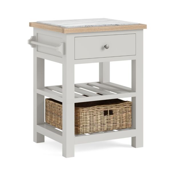 Modern Country Light Grey Small Kitchen Island by Condell/Global Home Group | Style Our Home