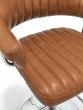 Carltmere Tan Leather Effect Swivel Bar Stool with Chrome Frame (2pk)