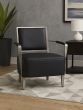 Modaraq Black Leather Armchair