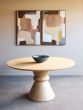 Caldera Round Wooden Dining Table on Pedestal Base 150cm Diameter