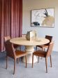 Caldera Round Wooden Dining Table on Pedestal Base 150cm Diameter
