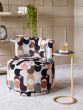 Iowa Accent Table Black Marble Aged Gold Frame
