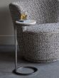 Iota Accent Table Grey Emperador Marble Aged Silver Frame by Ora Designs | Style Our Home