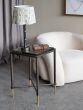Stella Square Glass Top Side Table