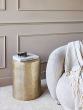 Zander Metal Side Table with Storage 40cm