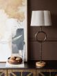 Rutland Table Lamp with Plain Linen Shade