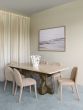 Kelsie Travertine Dining Table