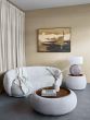 Gensen Ottoman in Oatmeal Small 70cm