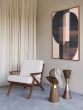 Athea Wooden Natural Upholstered Armchair