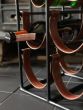 9 bottle leather sling square Wine Rack