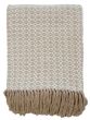 Cotton Diamond Weave Throw Olive130X180 by Malini | Style Our Home