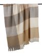 Blanket Stitch Check Throw