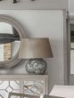 Aged Round Table Lamp With Shade by Libra Designs | Style Our Home