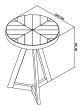 Ellipse Rustic Oak Lamp Table by Bentley Designs | Style Our Home
