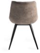 Tivoli Weathered Oak 4-6 Seater Table & 4 Seurat Tan Faux Suede Fabric Chairs by Bentley Designs | Style Our Home