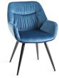 Tivoli Weathered Oak 6-8 Seater Table & 6 Dali Petrol Blue Velvet Chairs by Bentley Designs | Style Our Home