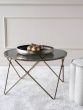 Sassari Antique Gold And Smoke Glass Coffee Table - Style Our Home 