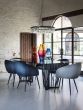 Abington Black Frame and Tinted Glass 200cm Dining Table  By Libra | Style Our Home