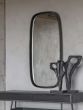 Lin Dark Graphite Textured Aluminium Mirror Slim