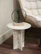 Cavallo Fantasy Brown Marble Side Table by Libra Designs | Style Our Home