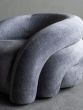 Casa Upholstered Curved Snug Chair Grey by Libra Designs | Style Our Home