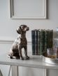 Laura Ashley Bronze Large Sitting Dog Sculpture by Ora Designs | Style Our Home